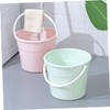 Ciieeo Water Storage Bucket 12.2l Round Cleaning Bucket Handle for