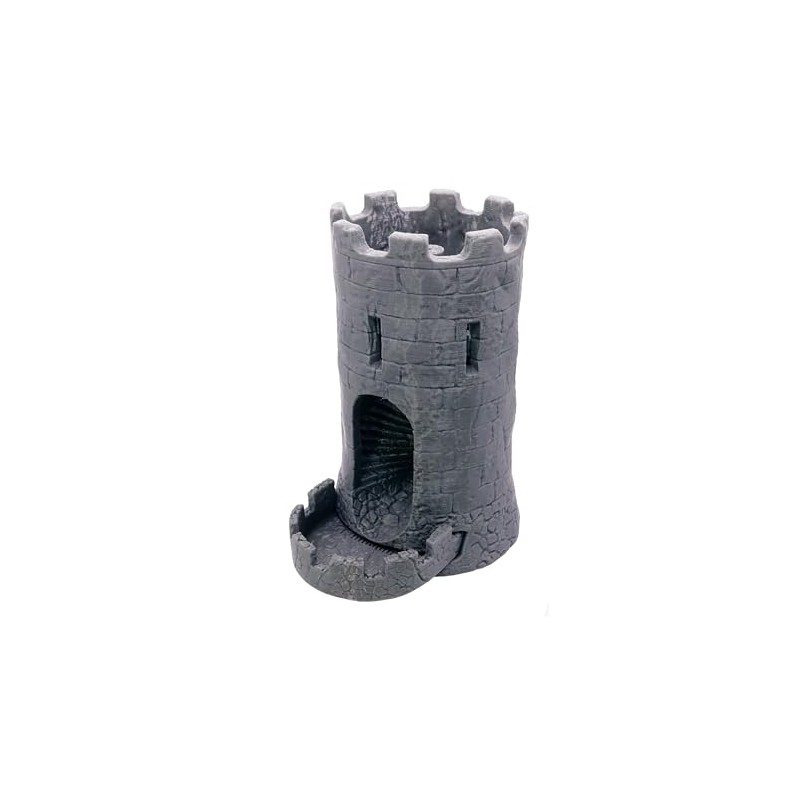 Dice Tower & Tray for Rolling and Randomizing Dice for