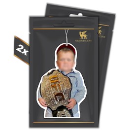 Set of 2 UFC VETERAN Motif Air Freshener - Air Freshener - Automatic Fragrance Dispenser for Car Funny Tuning - Car Air Freshener Fragrance Pendant Car Fragrance Tree Set (HERMES, 2 Pieces)