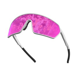 ATTCL Unisex Cycling Glasses Men Women Teens Sports Biking Sunglasses UV Protection Bicycle MTB Riding Goggles KC05 White Pink