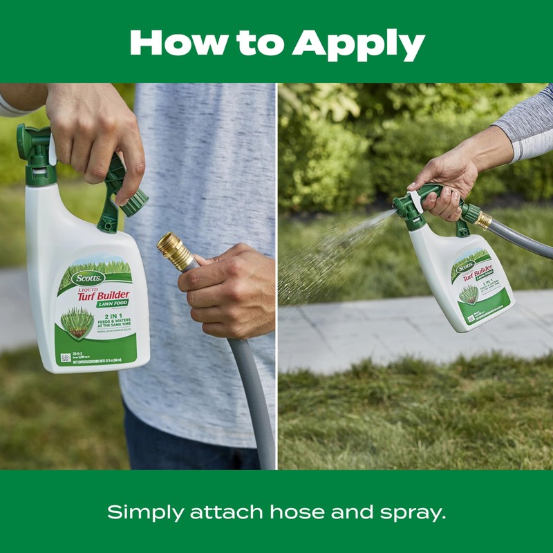 Scotts Liquid Turf Builder Lawn Fertilizer for All Grass Types,