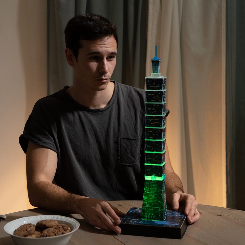 Ravensburger 3D Puzzle 11149 Taipei 101 at Night 234 Pieces