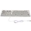 Blue Switch Mechanical Keyboard 104 Keys Backlight Ergonomic Retro Steampunk