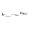 Single lock-seam curtain rods 28-48" projects 5 1/2"