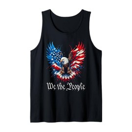 American Flag Patriotic Founding Fathers We The People USA Tank Top