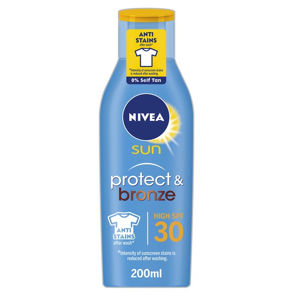 Nivea Sun Protect & Bronze Sun Lotion SPF30 200 ml