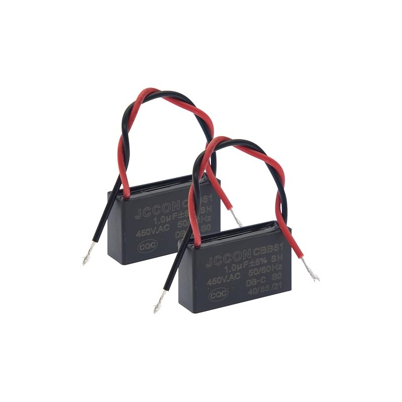 (Pack of 2) CBB61 450V AC 1.5UF 5% 50/60Hz Run