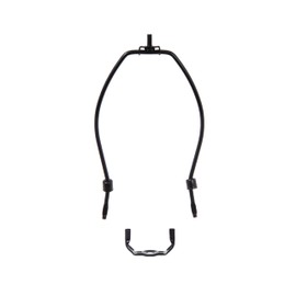 B&P Lamp® 12 Inch Heavy Weight Lamp Shade Harp Holder for Table and Floor Lamps, Satin Black Finish