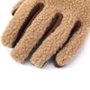 Harssidanzar Womens Winter Sherpa Gloves Thermal Thinsulate Lined Genuine Suede
