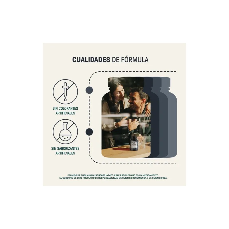 Testo Platinum Life 360+ 180 Cápsulas Fenogreco Ginseng Maca