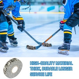 Worutuk Grip Tape Hockey Tape Sticks Anti-Slip Waterproof White Camouflage Wrapper Easy to Stretch and Tear for Ice Hockey, Skiing