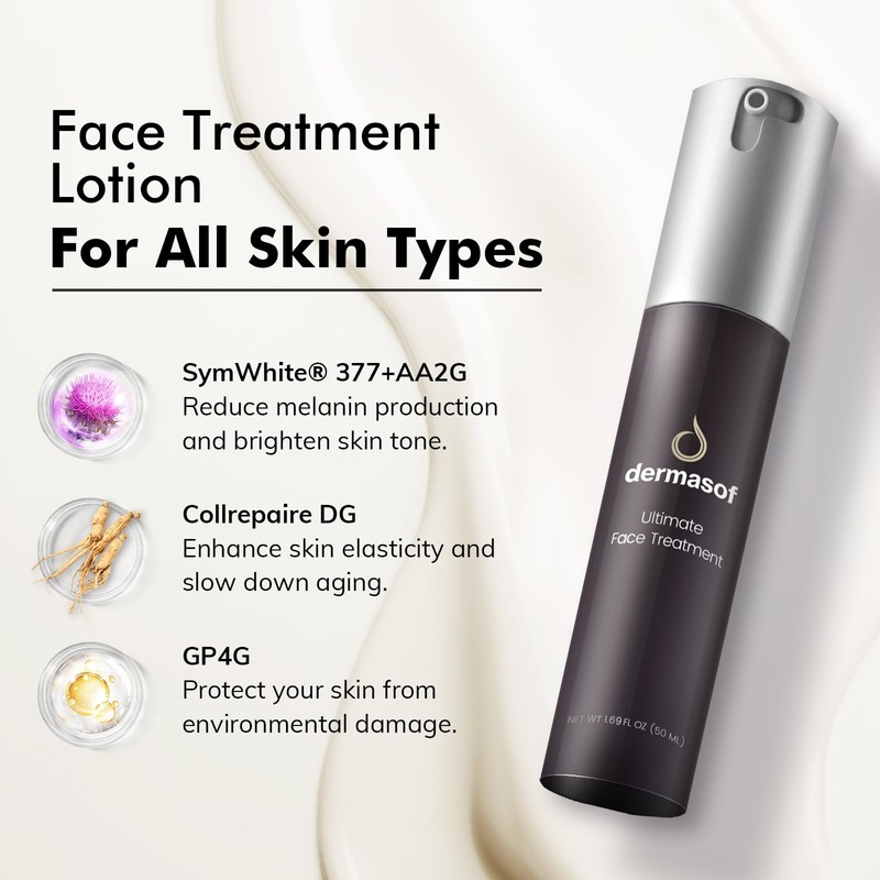 Dermasof Face Moisturizing Lotion with Active Peptides & Vitamin C,