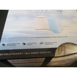 Therapedic Polar Nights Cooling Memory Foam Knee Pillow, 10" x 8"