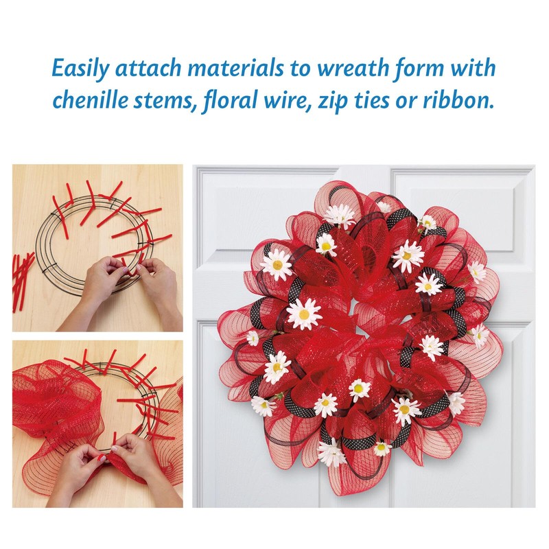 FloraCraft Wire Wreath Form 12 Inch Green