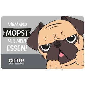 United Labels Bastian Bielendorfer Otto! No one mopst me my food. Lunch box with divider, black