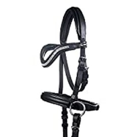 HKM 9209 Knitloze Trense Funny Horses - speelgoedscheider houten paarden zwart, Mini Shetty