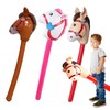 Inflatable Stick Horse Pony on a Stick Blow Up Horse