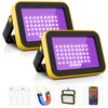 CREPOW Rechargeable LED Black Light, Battery Powered Portable Blacklight, 400nm