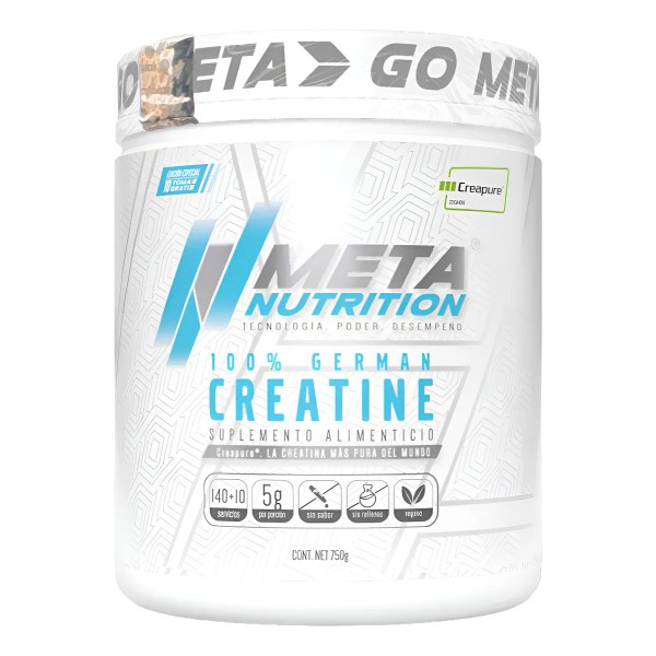 Meta Nutrition Creatina Sello Creapure 750 Grs 150 Serv Sabor