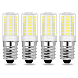 LFLAMPON E14 LED Bulb 4W Equivalent 30-40W Incandescent,Daylight 5000K E14 European Base Light Bulbs,460LM Non-Dimmable for Chandeliers,Ceiling Fan,Pendant,4 Packs