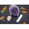 Pachamama Essentials Amethyst Cluster Cut Base from Uruguay, Rose Quartz