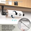 VEHHE Kitchen Roll Holder Under Cabinet, One-handed Tearing Paper Towel