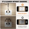 LJINGE Overhead Phone Mount with USB LED Light, Adjustable Articulating