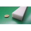 White HDPE (High Density Polyethylene) Rectangular Bar 1.00" (1") x