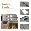 Criusia Bed Sheet Organizers and Storage, 6 Pack Foldable Linen