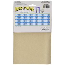 Beistle 52084 Oktoberfest Backdrop, 4' x 30', Blue/White