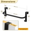 SAYAYO Over Door Towel Rail Black Hand Towel Holder with