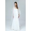 BEAUTELICATE Bridal Wedding Veil Drop Blusher Veil 2 Tier Cut