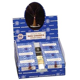 Satya Nag Champa Incense Cones Display