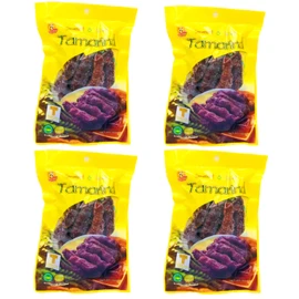 Teddy Bear Tamarind Candy 150g - Pack of 4 (600g) - 100% Real Tamarind Fruit Candy Snack - Sweet & Sour Natural Fruit Sticks