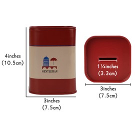 1 Pack Razor Blade Disposal Container for Safety Razor Blade, Detachable Safe Blade Bank for Used Leaf Razor, Large Capacity Razor Iron Disposal Case (Red A)