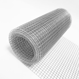 Hardware Cloth 1/4 inch 4inx10ft Galvanized After Welding 23 Gauge,Wire Cloth Wire Mesh Roll Chicken Wire Fence Mesh Roll for Chicken Pen/Coop Fences, Garden Fences,Screen Mesh,Poultry Netting Cage