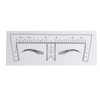 100PCS Eyebrow Ruler Stencils Clear Scale Transparent Adhesive Eyebrow Designer