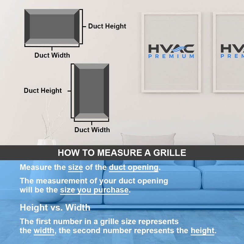 HVAC Premium 22" x 34" Return Air Grille - Sidewall
