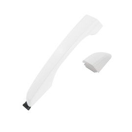 Exterior Outside Door Handle Front/Rear Right Side Compatible with Hyundai Elantra 2017 2018 2019 2020 Replaces# 82661-F0010 82662-F0020 Door Handle Cover White