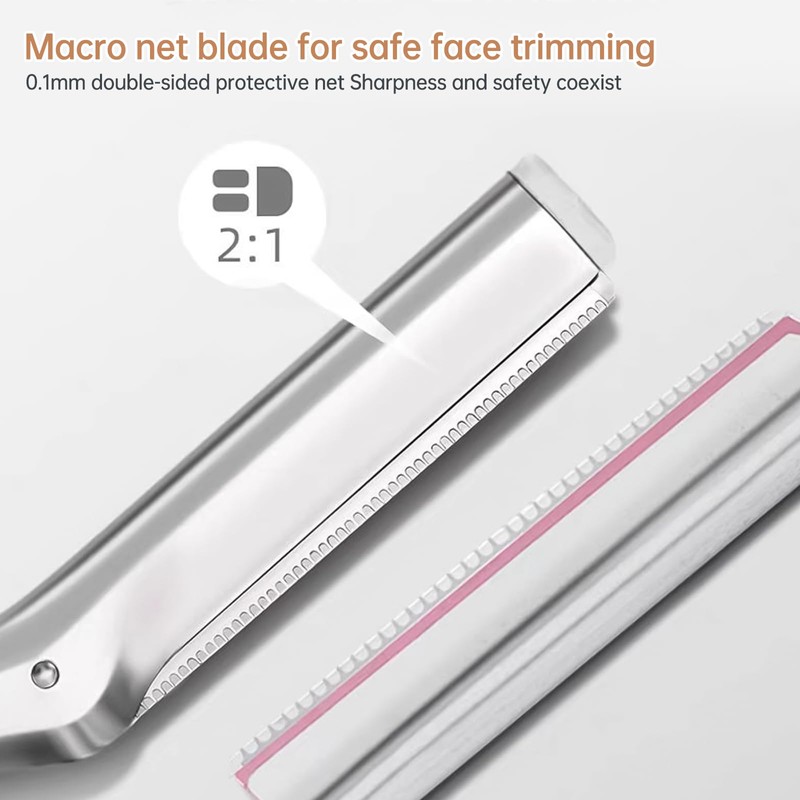 WDVFETGBGHHDSCFRCE Compatible with Tweezerman facial razor refills, (Pack of 30).