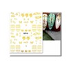 Gilding Fall Leaves Nail Sticker Maple Marble Feather Nail Decals