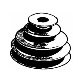 141-6 Chicago Die Cast Step Pulley 5/8" Bore