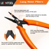 LEONTOOL Flat Pincers, No Knurled, Taper Radio, Flat Pliers, Fine