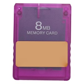 Console Memory Card V1.966 OPL HD Loader Program Card Game Start Card with Transparent Case Transparent Purple 8MB