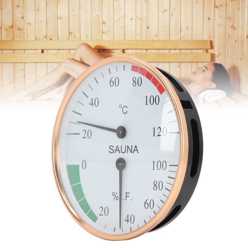 Sauna Temperature Humidity Meter Professional Wall Mounted High Accuracy Hygrometer