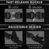 TECEUM Tactical Belt – Black B1 XL – Heavy-Duty Military,