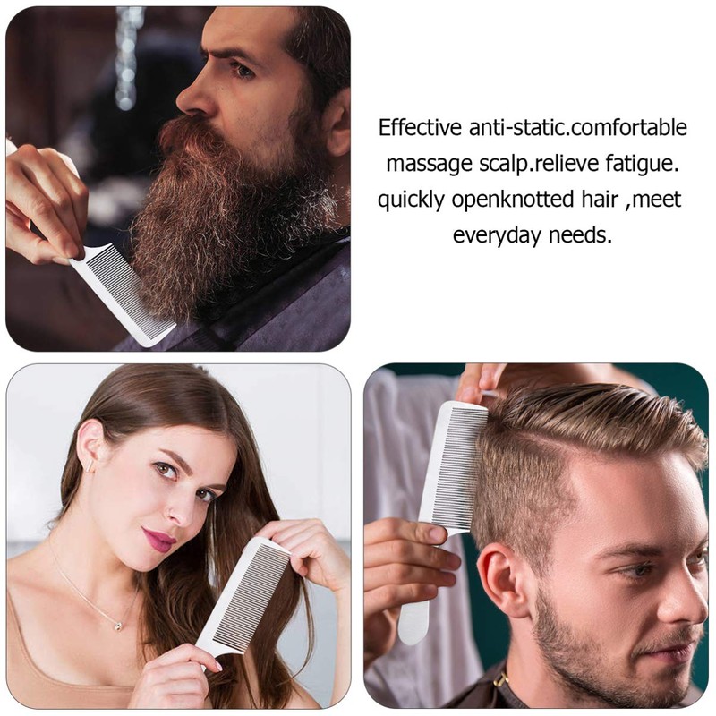 Healeved 1pcs Hair Cutting Comb Titanium Steel Comb Hair Comb