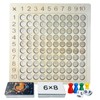 Diompirux Wooden Montessori Multiplication Board, Children's Learning Multiplication Table, Learning