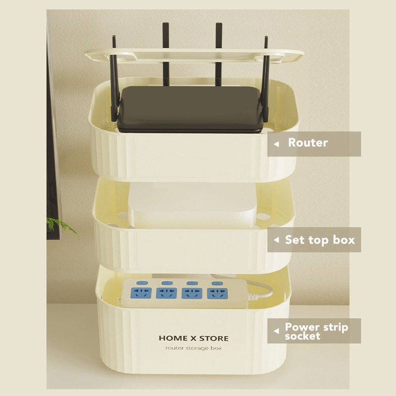 WIFI Router Storage Box Cable Management Versatile Sturdy WiFi Shelf
