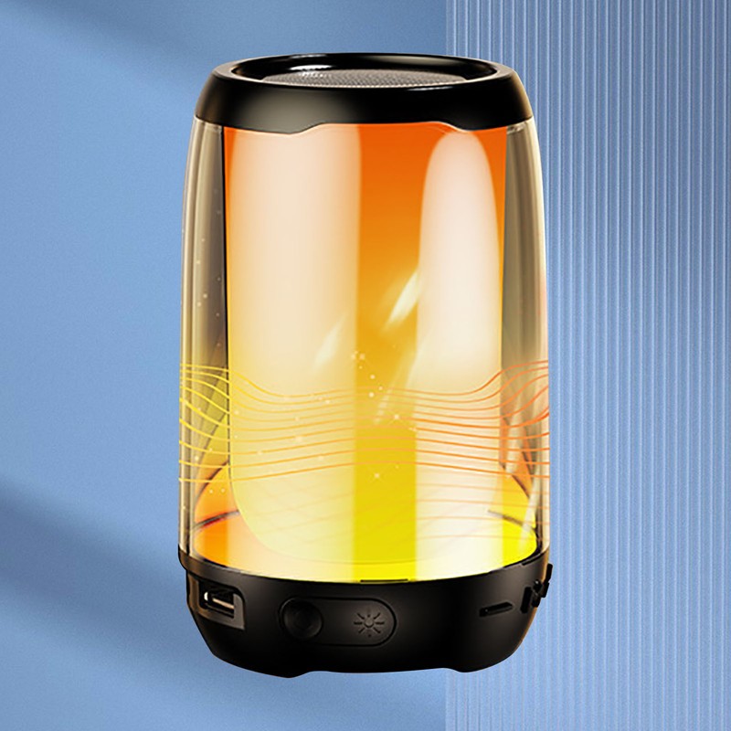 Portable Bluetooth Speaker with Night Light Multifunction LED Dazzling Night